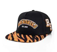 Blackskies® Beast Mode Snapback Cap | Femmes Hommes Baseball Casquette Basecap Noir Orange Tigre Chat Savane