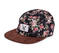 Blackskies® Black Beauty Vol. II 5-Panel Cap Rose Noire à Fleurs Unisexe Casquette Baseball | Casquette Homme Femme - Basecap Streetwear Outdoor Été Loisirs