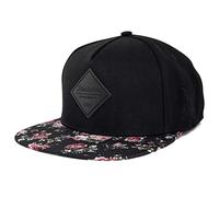 Blackskies® Black Beauty Vol. II Snapback Cap Noire Unisexe Casquette Baseball Roses Fleurs | Homme Femme Cap - Basecap Unisexe Streetwear Outdoor Été Loisirs