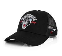 Blackskies® Black Panther Baseball Cap | Casquette Baseball Premium Snapback Homme Femme Panthère Basecap Tattoo Old School - Noir-Bleu - Unisexe Streetwear Outdoor Été