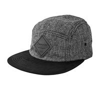 Blackskies® Bliss Vol. II 5-Panel Cap | Casquette Baseball Camp Snapback Strapback Noir Simili Suédine - Casquette Homme Femme Unisexe Streetwear Outdoor Été