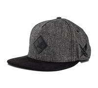 Blackskies® Bliss Vol. II Snapback Cap Unisexe Casquette Baseball Noire Grise Suédine | Homme Femme Cap - Basecap Unisexe Streetwear Outdoor Été Loisirs