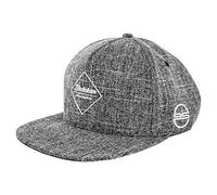Blackskies® Chronos Snapback Cap | Casquette à visière Homme Femme | Casquette Baseball Premium Basecap Logo Gum Spot Laine Gris-Blanc - Unisexe Streetwear Outdoor Été Loisirs