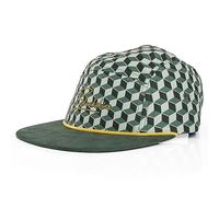 Blackskies® Designer 5-Panel Cap Camp | Casquette Baseball Homme Femme Surfer Skater Snapback Strapback Géométrique Cube Vert - Unisexe Streetwear Outdoor Été