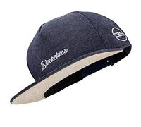 Blackskies® EOS Snapback Cap | Casquette Jean Homme Femme avec visière | Casquette Baseball Premium Unisexe en Denim - Bleu Foncé - Streetwear Outdoor Été Loisirs
