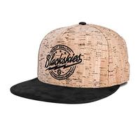 Blackskies® Force of Nature Snapback Cap | Casquette Baseball Unisexe Homme Femme Liège Bois - Brun Noir - Streetwear Outdoor Été Loisirs