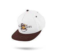 Blackskies® Good Things Inc. Vol. II Snapback Cap | Casquette Baseball Homme Femme Basecap Blanc Brun Alvéole Or Miel Ours Abeille - Unisexe Streetwear Outdoor Été Loisirs