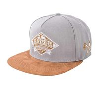 Blackskies® Lumberjack Snapback Cap | Casquette Baseball Homme Femme Grise Skater Bûcheron Hache Simili Suédine - Unisexe Streetwear Outdoor Été Loisirs