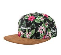Blackskies® Oahu Snapback Cap | Casquette Snapback Baseball Unisexe Fleurie Suédine Verte - Homme Femme Streetwear Outdoor Été Loisirs