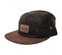 Blackskies® Obsidian 5-Panel Cap | Casquette 5 Panneaux Skater Baseball Unisexe Laine Visière Suédine Noir Chinée-Brun Homme Femme - Streetwear Outdoor Été Loisirs