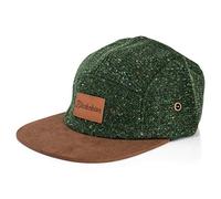 Blackskies® Obsidian 5-Panel Cap | Casquette 5 Panneaux Skater Baseball Unisexe Laine Visière Suédine Vert-Brun Homme Femme - Streetwear Outdoor Été Loisirs