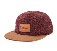 Blackskies® Obsidian 5-Panel Cap vin Rouge Brun Daim Casquette Baseball Unisexe Laine visière