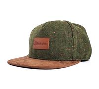 Blackskies® Obsidian Snapback Cap | Casquette Snapback Baseball Homme Femme | Basecap en Laine avec visière suédine synthétique Vert-Brun - Unisexe Streetwear Outdoor Été Loisirs