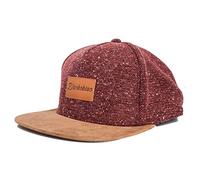 Blackskies® Obsidian Snapback Cap Vin Rouge Marron Suédé Casquette Baseball Laine Unisexe