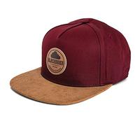 Blackskies® Pathfinder Snapback Cap | Casquette à visière Unisexe Baseball Premium Basecap Réglable Taille Unique - Bordeaux Beige Homme Femme - Streetwear Outdoor Été Loisirs