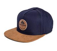 Blackskies® Pathfinder Snapback Cap | Casquette à visière Unisexe Baseball Premium Basecap Réglable Taille Unique - Bleu Beige Homme Femme - Streetwear Outdoor Été Loisirs