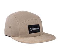 Blackskies® Port Blair 5-Panel Cap Unisexe Casquette Baseball Beige avec suédine Snapback | Casquette Homme Femme - Basecap Streetwear Outdoor Été Loisirs