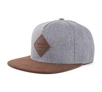 Blackskies® Port Macquarie Snapback Cap | Casquette Snapback Baseball Premium Unisexe Plat - Gris-Brun Homme Femme - Streetwear Outdoor Été Loisirs