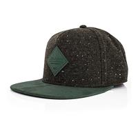 Blackskies® Port Moody Snapback Cap | Casquette Snapback Baseball Premium Unisexe Plat Suédine Synthétique - Vert Chinée Homme Femme - Streetwear Outdoor Été Loisirs