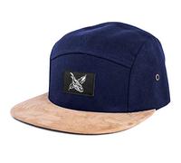 Blackskies® Port Royale 5-Panel Cap Visière suédine Simili Cuir Unisexe Casquette Baseball Bleu Marine | Casquette Homme Femme - Basecap Streetwear Outdoor Été Loisirs