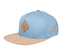 Blackskies® Port St. Lucie Snapback Cap | Casquette Snapback Baseball Homme Femme Suédine Imitation - Bleu Clair-Beige - Unisexe Streetwear Outdoor Été Loisirs