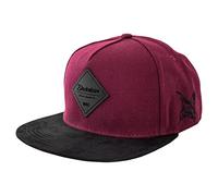 Blackskies® Port Townsend Snapback Cap | Casquette Snapback Baseball Homme Femme Suédine Imitation - Bordeaux-Noir - Unisexe Streetwear Outdoor Été Loisirs
