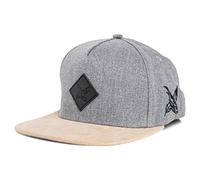 Blackskies® Port Venice Snapback Cap | Casquette Snapback Baseball Premium Unisexe Suédine Imitation - Gris Homme Femme - Streetwear Outdoor Été Loisirs