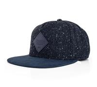 Blackskies® Porto Neches Snapback Cap | Casquette Snapback Baseball Premium Unisexe Plat Suédine Synthétique - Bleu Chinée Homme Femme - Streetwear Outdoor Été Loisirs