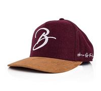 Blackskies® Script Baseball Cap | Casquette Snapback Luxe Premium Unisexe Flanelle Visière suédine synthétique - Bordeaux Homme Femme - Streetwear Outdoor