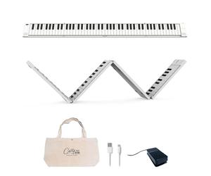 Blackstar BA215010 Carry-on FP-88 Touch Touch 88 Touches Tactile Blanc Portable Pliable Piano Numérique Contrôleur MIDI USB avec Batterie Rechargeable