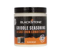 BLACKSTONE 4146 Griddle Conditioner Kit 2-in-1 Cast Iron Season Oil for Grill Grates, Skillet, Dutch Oven, Pots & Pans-Clean, Protect, Condition & Care-Plant Based & Vegan, 15.3 Ounce (Pack of 1)