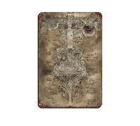 Blackstone Abyss Poster rétro en métal avec inscription « Made in Abyss », « Made in Abyss », « Made in Abyss », « Map of The Abyss » - Décoration murale - 20 x 30 cm