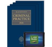 Blackstone's Criminal Practice 2026: Main Work and Supplement 1