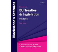 Blackstone's EU Treaties & Legislation – Oxford University Press