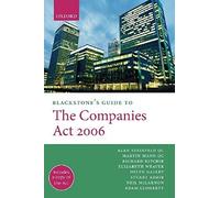 Blackstone's Guide To The Companies Act 2006