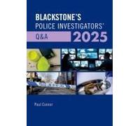 Blackstone's Police Investigators' Q&a 2025