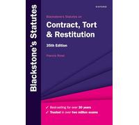 Blackstone's Statutes on Contract, Tort & Restitution