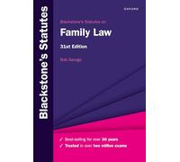 Blackstone's Statutes on Family Law