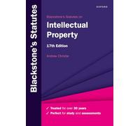 Blackstone's Statutes on Intellectual Property