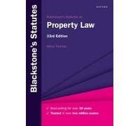 Blackstone's Statutes On Property Law