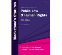 Blackstone's Statutes On Public Law & Human Rights