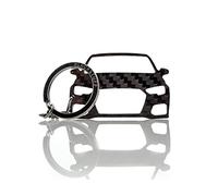 BlackStuff Porte-Clés En Fibre De Carbone Compatible Avec A3 S3 RS3 8V 2012-2017 Voiture