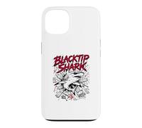 Blacktip Shark Hello Sharky Attaque l'océan Coque pour iPhone 13