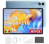 Blackview 2024 Tablette 11 Pouces Android 14 Tablettes, 9WiFi avec 18 Go+256 Go de Stockage (Extensible jusqu'à 2 To), Processeur Octa-Core, Écran FHD 2.4K, Widevine L1, 8200mAh, 5G WiFi, 13MP+8MP