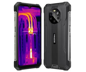 Blackview 5G Objectif Thermique Smartphone Incassable BL8800 Pro, 50MP Caméra Quadruple, Dimensity 700 8Go+128Go, 6.58'' FHD+, 8380mAh 33W Charge Rapide, IP68 Robuste Téléphone Débloqué GPS NFC Noir