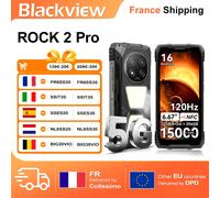 Blackview 5G ROCK 2 Pro Smartphone Robuste 32GB(8+24)+256GB 6,67" IPS 120Hz Lampe de Camping 400lm Android 16 15000mAh 33W NFC With EU Charger (33W)