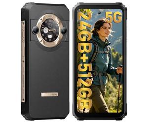 Blackview 5G Smartphone Incassable BL9000 512 Go de ROM + 24 Go de RAM, 6,7" 2,4 K 120 Hz avec écran secondaire Personnalisable, Dimensity 8020, Android 13 Rugged Phone 8800 mAh 66 W