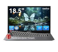 Blackview Acebook10 Ordinateur Portable, 18,5", N150 (jusqu'à 3,6 GHz), 8000 mAh, 16 Go DDR4 512 Go SSD jusqu'à 2 to, 1920 x 1080 IPS Full HD, BT5.0, HDMI, Type-C, Ouverture et Fermeture à 180 °