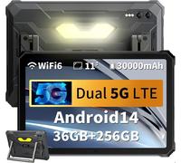 Blackview Active 10 Pro Tablette Tactile 11"" 90Hz,Android 14,50MP+20MP,36+256Go/SD 2To,30000mAh(55W),Photo IA 400 lumens - Noir