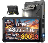 Blackview Active 12 Pro Tablette Tactile avec Projecteur 120"", 48 Go + 1To 30000mAh/120W 108MP Dual SIM 5G Tablette PC NFC GPS